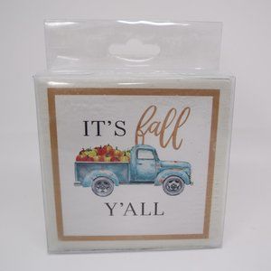 4 pc coaster It's Fall y'all truck new